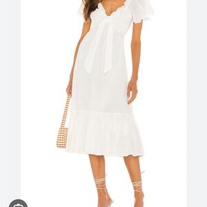 Cleobella Ashlyn dress in white. Size small